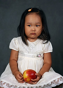 韩国女孩阳光手提箱孩子们生活水果眼睛工作室孩子青年背景图片