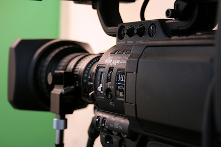 卡姆电视摄像机工作室播送生产麦克风镜头相机新闻业娱乐记录光学背景