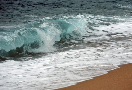 海波海浪波浪泡沫支撑碰撞热带生态冲浪蓝色力量娱乐背景图片