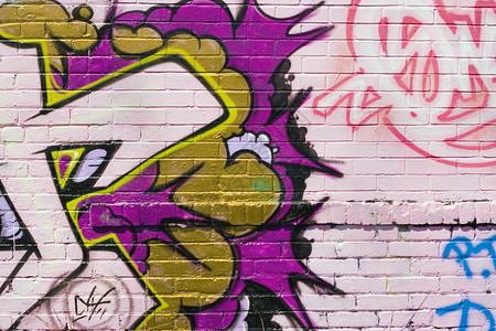 涂鸦喷漆街道青年艺术城市艺术品情绪创造力文化刑事墙纸背景图片