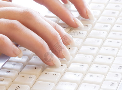 打字键工作白色字母办公室技术键盘指甲教育商业钥匙背景图片