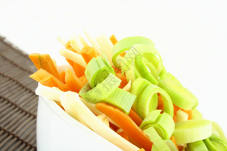 准备喝汤的蔬菜都泡了黄瓜芹菜食物盘子营养午餐沙拉白色生产饮食背景图片