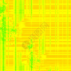 黄色背景绿色线条技术背景图片
