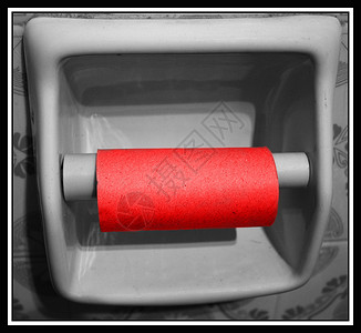 奇异艺术黑白厕所浴室红色洗手间背景图片