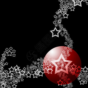 圣诞花边装饰摘要精华星空节日主题背景