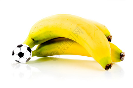 香蕉球热带热带足球乐趣食物异国嘉年华狂欢节饮食情调游戏水果背景
