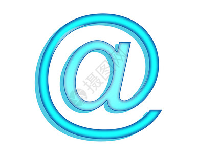 因特网符号全世界网络图标插图蓝色互联网技术白色电子邮件背景图片