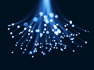 蓝光纤维光学计算机背景宏观活力数据电缆渲染科学光子背景