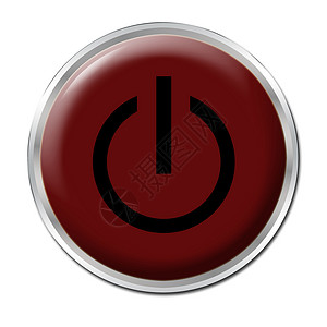 打开特写按钮行动圆形控制开关红色插图力量工作背景图片