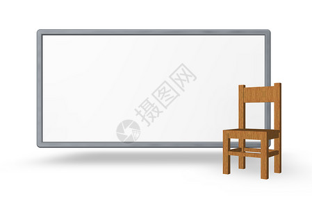主席 椅子海报卡片插图家具孤独边框空白标签木板框架背景图片
