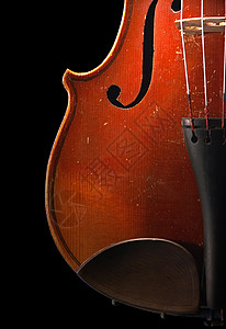 旧小提琴宏观细绳音乐乐器谱号背景图片