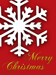 圣诞节卡雪花假期金子卡片白色节日宗教问候语庆典背景图片