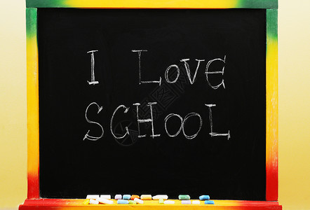 描写九月句子我爱学校学期语言学习意义字母教育英语孩子们黑板粉笔背景