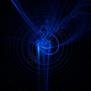 蓝卷曲线科学力量波浪数字蓝色漩涡圆圈绘图活力背景图片