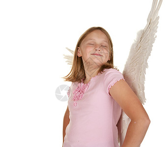 翅膀自做带着翅膀的自以为是天使仙女背景