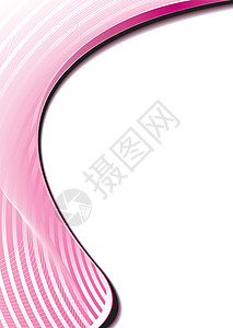 白色曲线线条粉红圆光背景