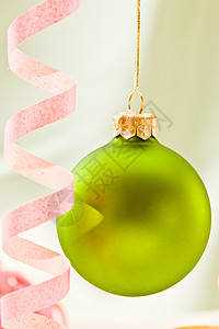 圣诞节装饰假期绿色粉色流光庆典新年背景图片