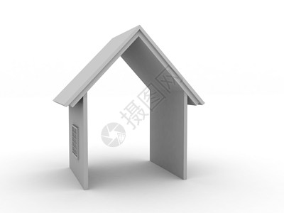 小型小屋安全住房插图渲染房子地面庇护所建筑财产电脑背景图片