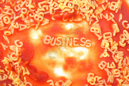 商业食物字母红色工作投资面条金融解决方案高清图片