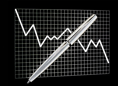 图表检查经济金融危机铅笔正方形库存画面风险笔记纸背景图片