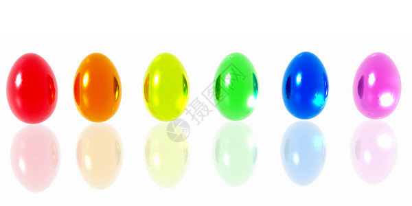 小鸡拿气球明亮复活节鸡蛋黄色彩虹插图季节性宗教绿色玻璃橙子假期小鸡背景