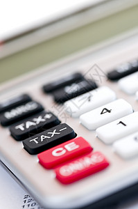 财政税收税务计算器键程序d机器按钮键盘数字数学钥匙金融数据财政平衡背景
