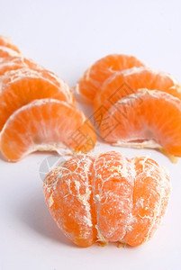 白上橘子水果背景图片