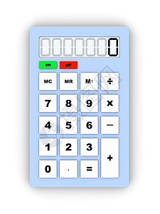 计算器会计控制板机器白色办公室按钮数字电子数学科学背景图片
