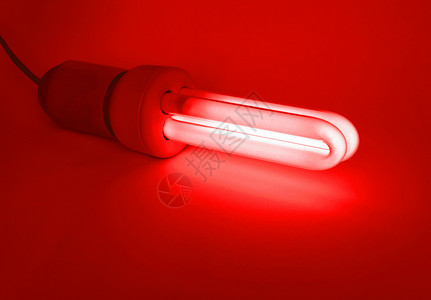 灯泡技术红色电子产品生态点燃荧光背景图片