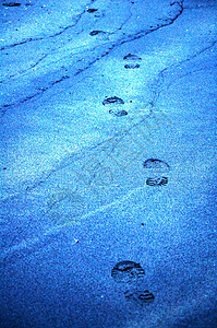 沙沙脚足迹海洋曲目支撑海滩痕迹背景图片