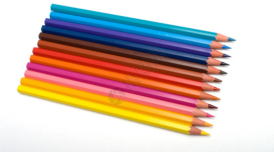 初级拟真一套一套铅笔艺术概念作品艺术品绘画彩虹宏观办公室补给品团体背景