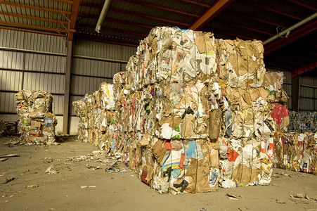 回收再生材料生活商业行星全球地球机器纸板背景图片