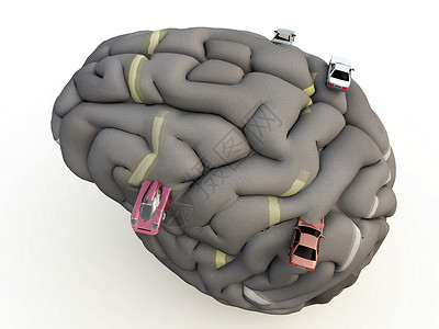 脑洞大开汽车脑线条智力智商头脑生物学器官车辆科学专注脑洞背景