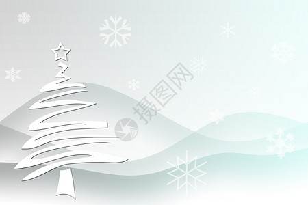 圣诞快乐横幅礼物季节性雪花问候语明信片季节薄片假期卡片背景图片