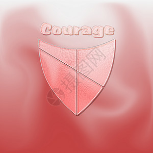 勇气盾牌背景图片