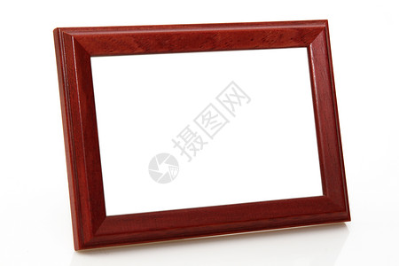 红色框架图片框架裁剪白色照片玻璃阴影木头长方形背景