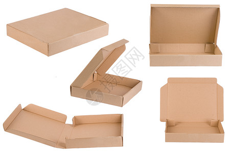 披萨盒餐厅货物正方形小吃店铺运输送货纸板命令小路背景图片