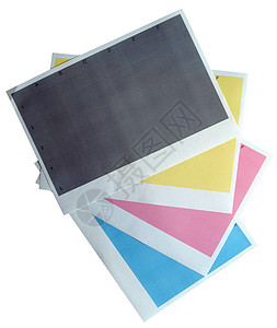打印测试青色电脑碳粉音调黑色打印机技术黄色工具墨盒背景图片