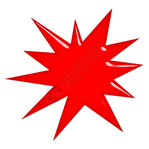 红色爆炸3D 恒星爆炸背景