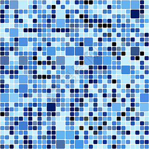 蓝色马赛克方块蓝色平方图案假期线条正方形剪贴簿马赛克艺术网格创造力季节性墙纸背景