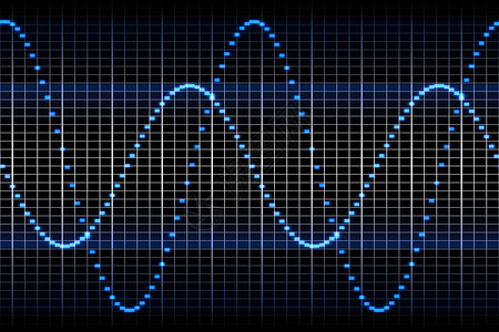 波浪图形声音体积插图线条噪音韵律脉冲工作室收音机技术音乐背景