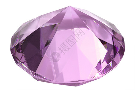 粉色水晶粉红钻石宝石珠宝棱镜奢华玫瑰玻璃粉色背景