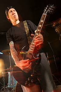 金属吉吉他手背景图片