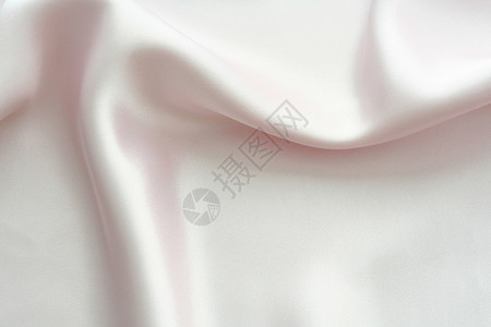 银边丝绸奢华白色辉光材料礼物皱纹背景
