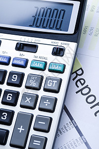 月度报告PPT每月月度报告数字计算预算花费利润图表文书数学计算器电子背景