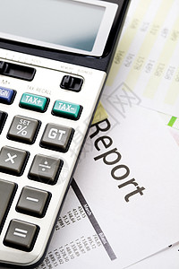 月度报告PPT每月月度报告商业工作公文包数字帐户计算器钱包文书图表商务背景