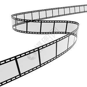 胶片框素材3D 电影螺旋空白摄影卷轴投影相机视频电影业黑与白胶片背景