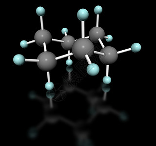 白色分子背景Cicloesano 白雪白科学教育活力标签化学品工业溶剂技术燃料粒子背景