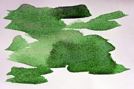 纸绘水彩深绿色绿水洗背景