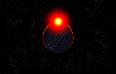 外星世界圆圈宇宙太阳行星曲线物理学新月阳光照明外星人背景图片